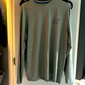 Vineyard Vines Long Sleeve Tee Athletic Grey Medium